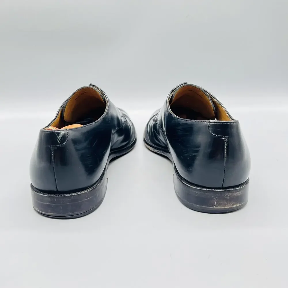 Cole Haan Shoes Mens 10.5 Black Leather Cap Toe Derby Oxford Dress Classic